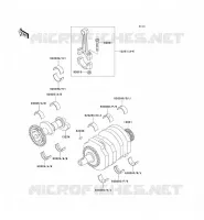 CRANKSHAFT voor Kawasaki ZZR250 2003