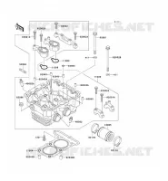 CYLINDER HEAD voor Kawasaki ZZR250 2003