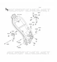 ENGINE MOUNT voor Kawasaki ZZR250 2003