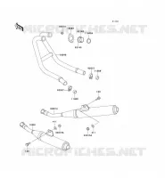 EXHAUST voor Kawasaki ZZR250 2003