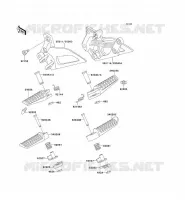 FOOTREST voor Kawasaki ZZR250 2003