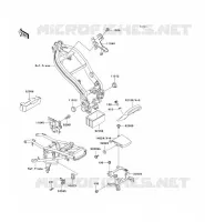 FRAME PARTS (COUVERTURE) voor Kawasaki ZZR250 2003