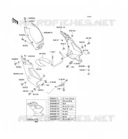 LOWER COWLING voor Kawasaki ZZR250 2003