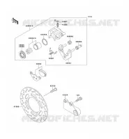 REAR BRAKE voor Kawasaki ZZR250 2003