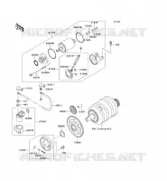 STARTER MOTOR voor Kawasaki ZZR250 2003