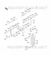 SUSPENSION   SHOCK ABSORBER voor Kawasaki ZZR250 2003