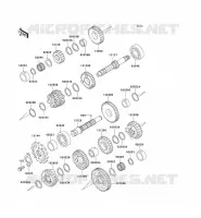 TRANSMISSION voor Kawasaki ZZR250 2003