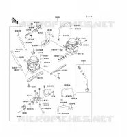 CARBURETOR voor Kawasaki ZZR250 2003