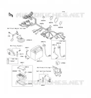 CHASSIS ELECTRICAL EQUIPMENT voor Kawasaki ZZR250 2003