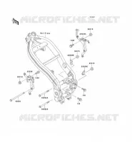 ENGINE MOUNT voor Kawasaki ZZR250 2003