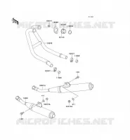EXHAUST voor Kawasaki ZZR250 2003