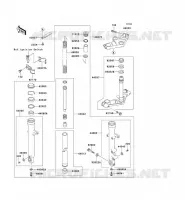 FRONT FORK voor Kawasaki ZZR250 2003
