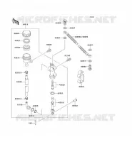 REAR MASTER CYLINDER voor Kawasaki ZZR250 2003