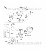 STARTER MOTOR voor Kawasaki ZZR250 2003