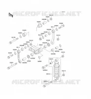 SUSPENSION   SHOCK ABSORBER voor Kawasaki ZZR250 2003
