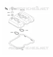 CYLINDER HEAD COVER voor Kawasaki ZZR250 1992