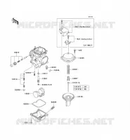 CARBURETOR PARTS voor Kawasaki NINJA 250R 2008