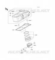 CYLINDER   PISTON  voor Kawasaki NINJA 250R 2008