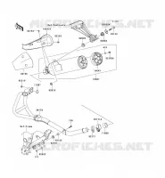 EXHAUST voor Kawasaki NINJA 250R 2008