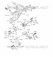 FOOTREST voor Kawasaki NINJA 250R 2008