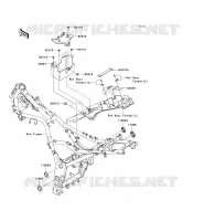 FRAME PARTS (COUVERTURE) voor Kawasaki NINJA 250R 2008