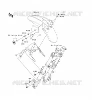 FRONT FENDER voor Kawasaki NINJA 250R 2008