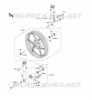 FRONT HUB voor Kawasaki NINJA 250R 2008