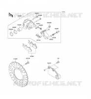 REAR BRAKE voor Kawasaki NINJA 250R 2008