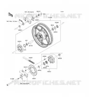 REAR HUB voor Kawasaki NINJA 250R 2008