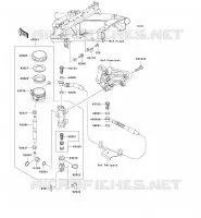 REAR MASTER CYLINDER voor Kawasaki NINJA 250R 2008