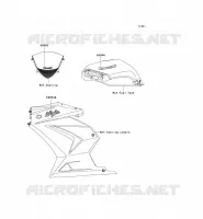 STICKER(EBONY) voor Kawasaki NINJA 250R 2008