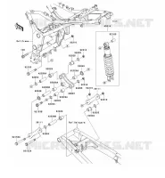SUSPENSION   SHOCK ABSORBER voor Kawasaki NINJA 250R 2008