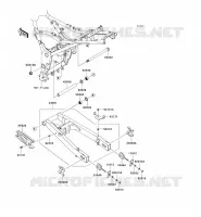 SWINGARM voor Kawasaki NINJA 250R 2008