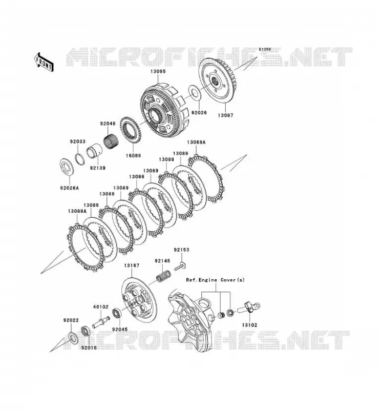 CLUTCH Kawasaki MOTOS 250 2012 NINJA 250R  EX250JCF