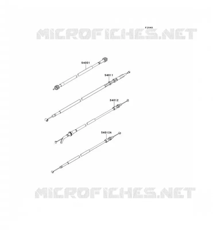 CABLES Kawasaki MOTOS 250 2008 NINJA 250R  EX250K8F