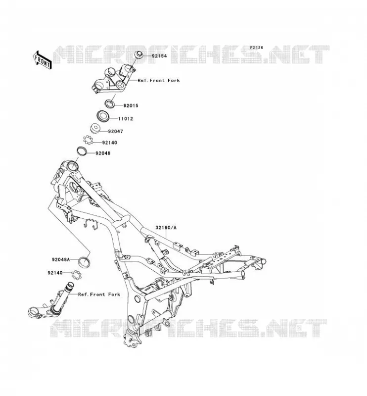 CHASSIS Kawasaki MOTOS 250 2009 NINJA 250R  EX250K9F
