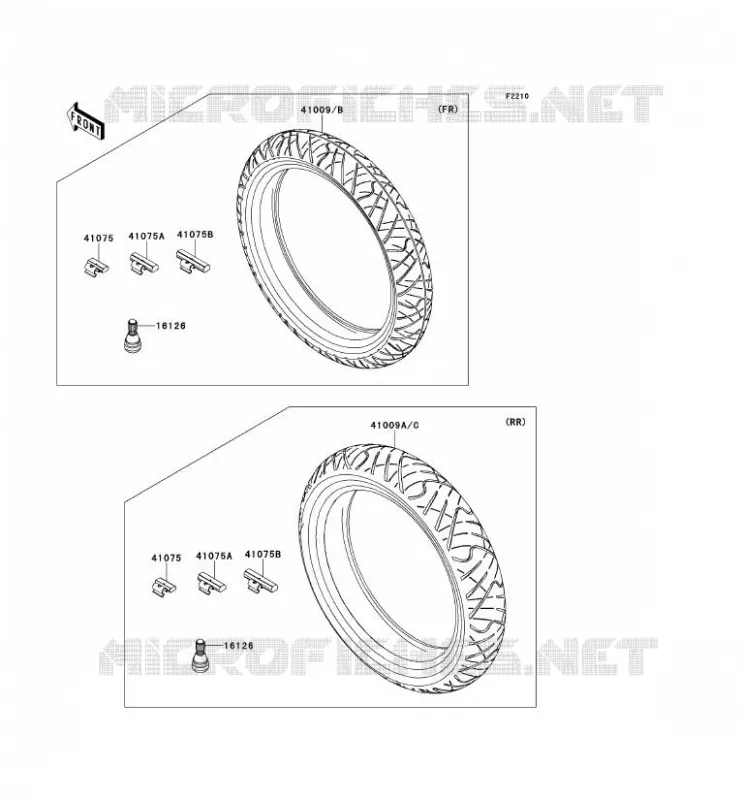 TIRES Kawasaki MOTOS 250 2011 NINJA 250R  EX250KBF