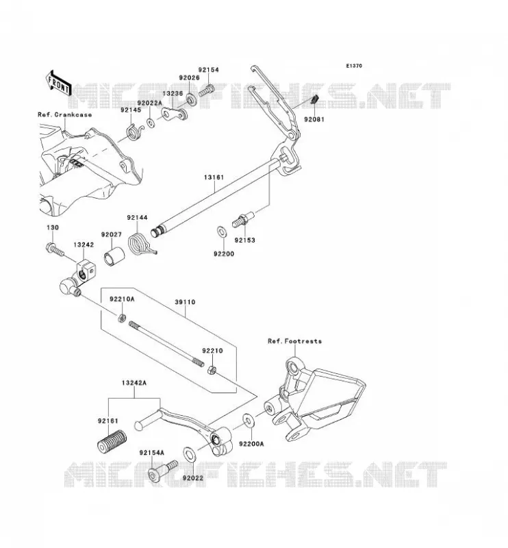 SHIFT Kawasaki MOTOS 300 2013 NINJA 300  EX300ADF
