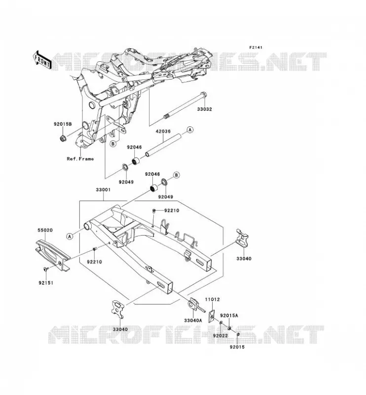 SWINGARM Kawasaki MOTOS 300 2013 NINJA 300  EX300ADFA