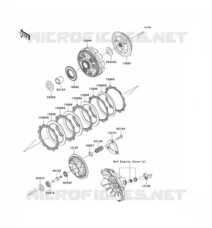 CLUTCH Kawasaki MOTOS 300 2014 NINJA 300  EX300AES