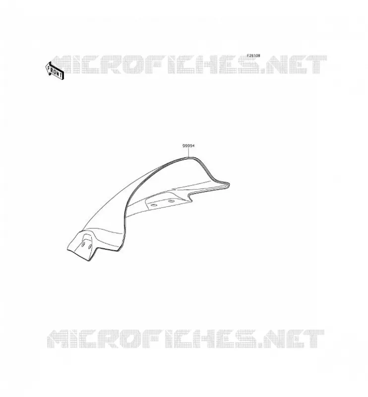 ACCESSORY(PARE-BRISE) Kawasaki MOTOS 300 2015 NINJA 300  EX300AFS