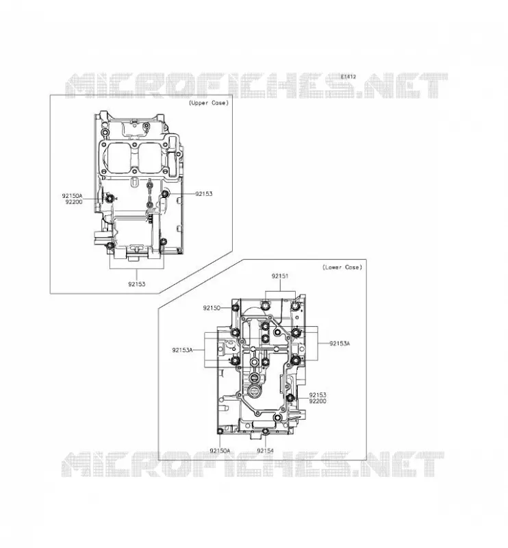 CRANKCASE BOLT Kawasaki MOTOS 300 2013 NINJA 300 ABS  EX300BDF