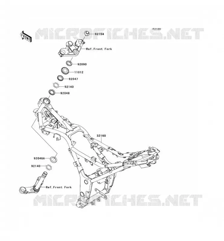 CHASSIS Kawasaki MOTOS 300 2013 NINJA 300 ABS  EX300BDF