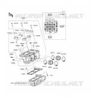 CYLINDER HEAD voor Kawasaki NINJA 300 ABS 2013