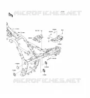 FRAME PARTS (COUVERTURE) voor Kawasaki NINJA 300 ABS 2013