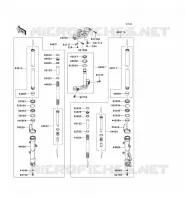 FRONT FORK voor Kawasaki NINJA 300 ABS 2013