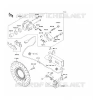REAR BRAKE voor Kawasaki NINJA 300 ABS 2013