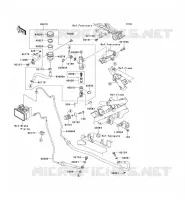 REAR MASTER CYLINDER voor Kawasaki NINJA 300 ABS 2013