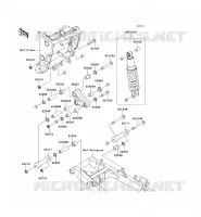 SUSPENSION   SHOCK ABSORBER voor Kawasaki NINJA 300 ABS 2013