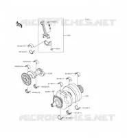 CRANKSHAFT voor Kawasaki NINJA 300 ABS 2015